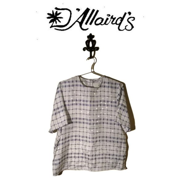 Timeless Short Sleeve Blouse by D'Allaird's - Picture 5 of 5